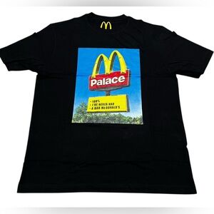 Palace x McDonald's Sign men’s T-shirt Black‎ Tee Graphic size XL P25TS340